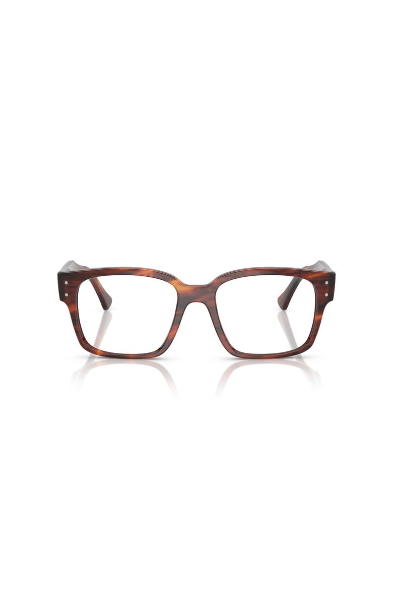 Ray-Ban 51mm Square optical glasses, Alternate, color, Brown