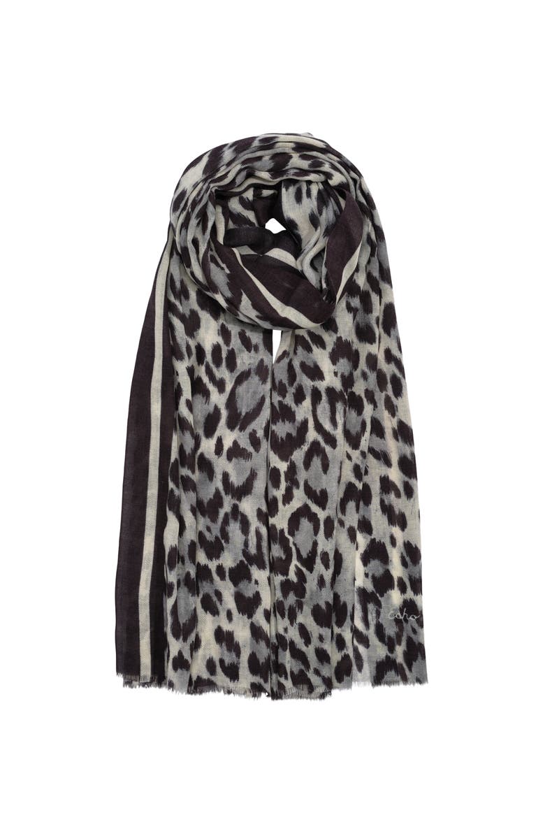 Echo Leopard Wrap, Main, color, Black