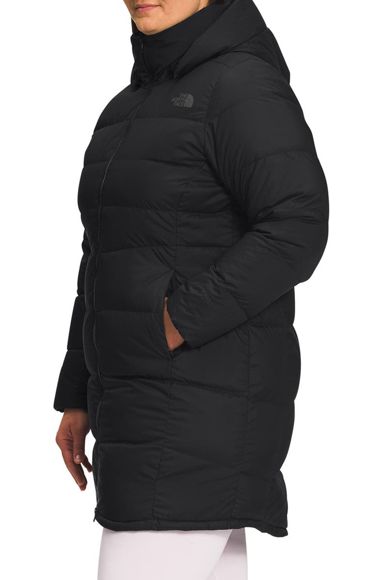 The North Face Metropolis Water Repellent 550 Fill Power Down Hooded Parka, Alternate, color,