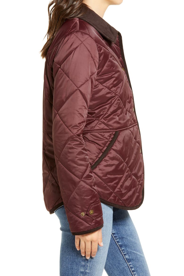 Doncaster Quilted Jacket, Alternate, color, WINTER BLACKBERRY