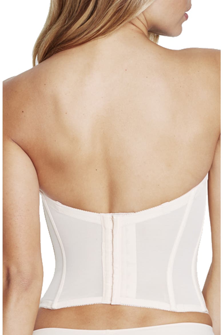 Ariel Longline Hidden Underwire Bustier, Alternate, color, LATTE