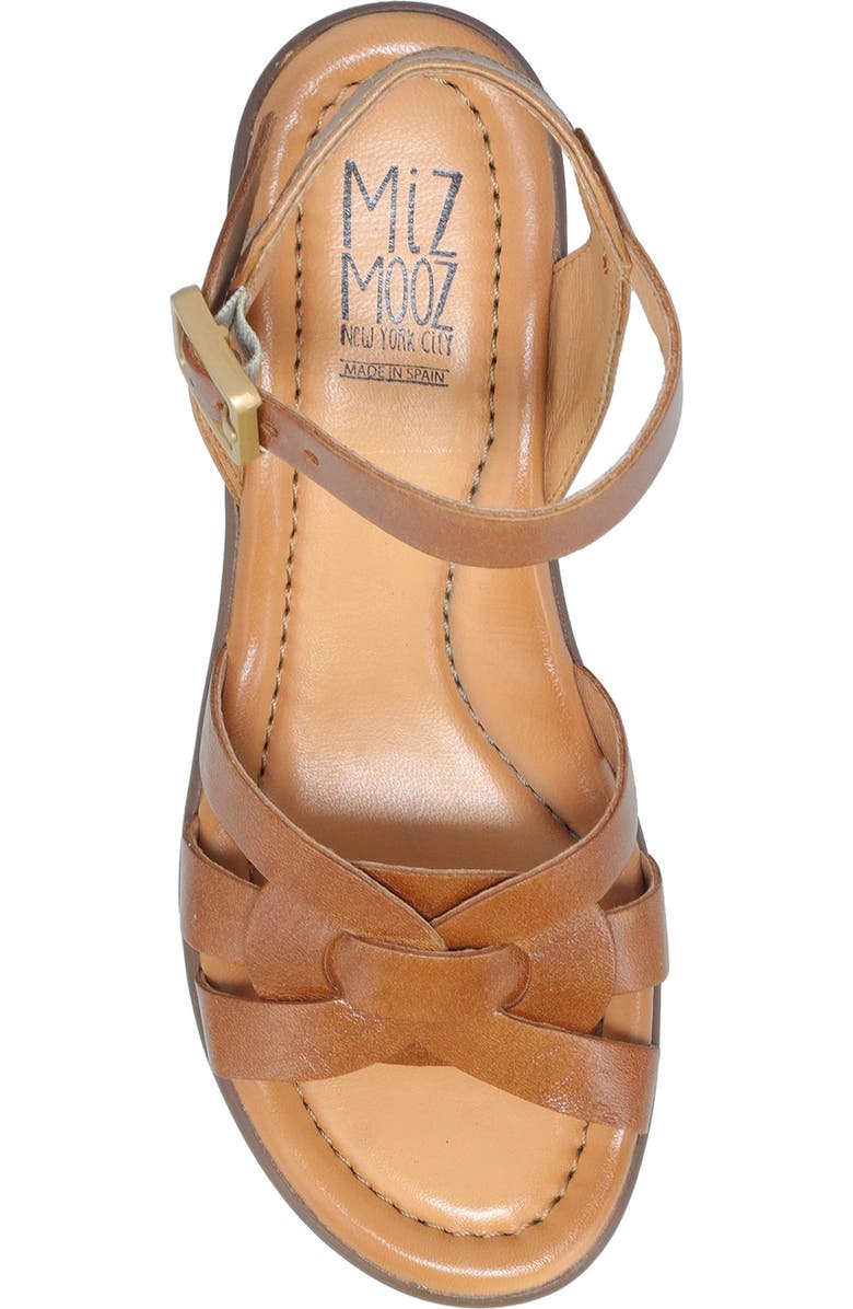 Miz Mooz Ozzie Platform Wedge Sandal, Alternate, color, Brandy