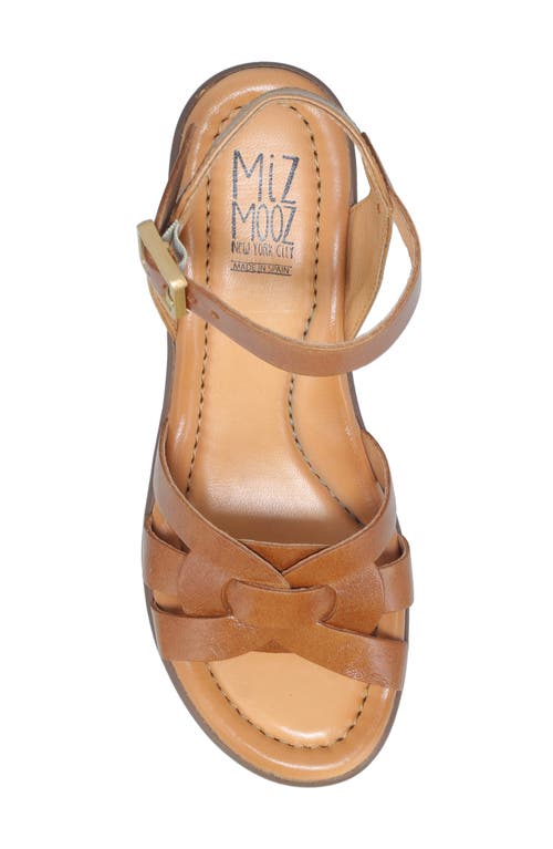 Miz Mooz Ozzie Platform Wedge Sandal In Brandy