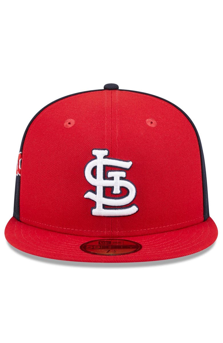 New Era Men's New Era Red/Navy St. Louis Cardinals Gameday Sideswipe 59FIFTY Fitted Hat, Alternate, color, 