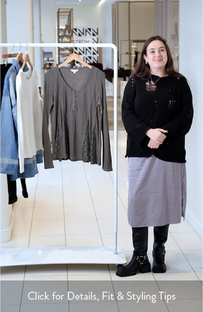 Lace Godet Swing Henley, sales video thumbnail