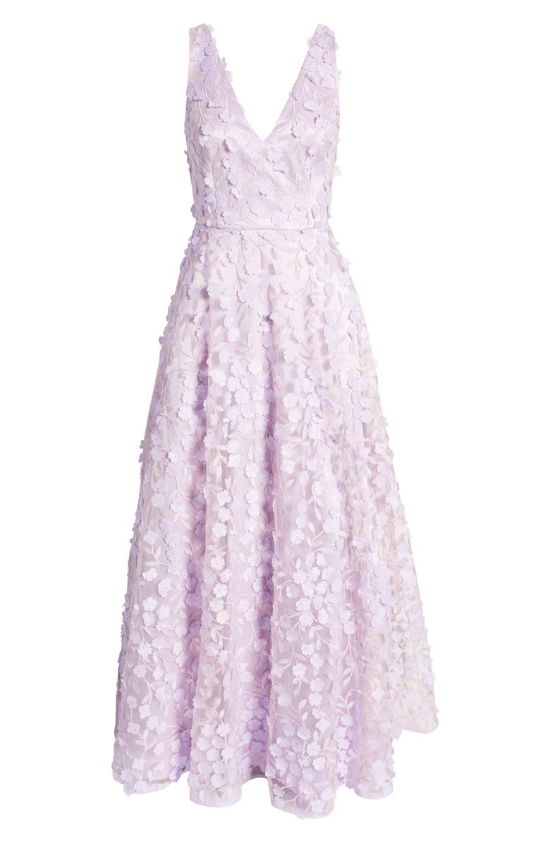 Eliza J 3D Floral Evening Gown, Alternate, color, 