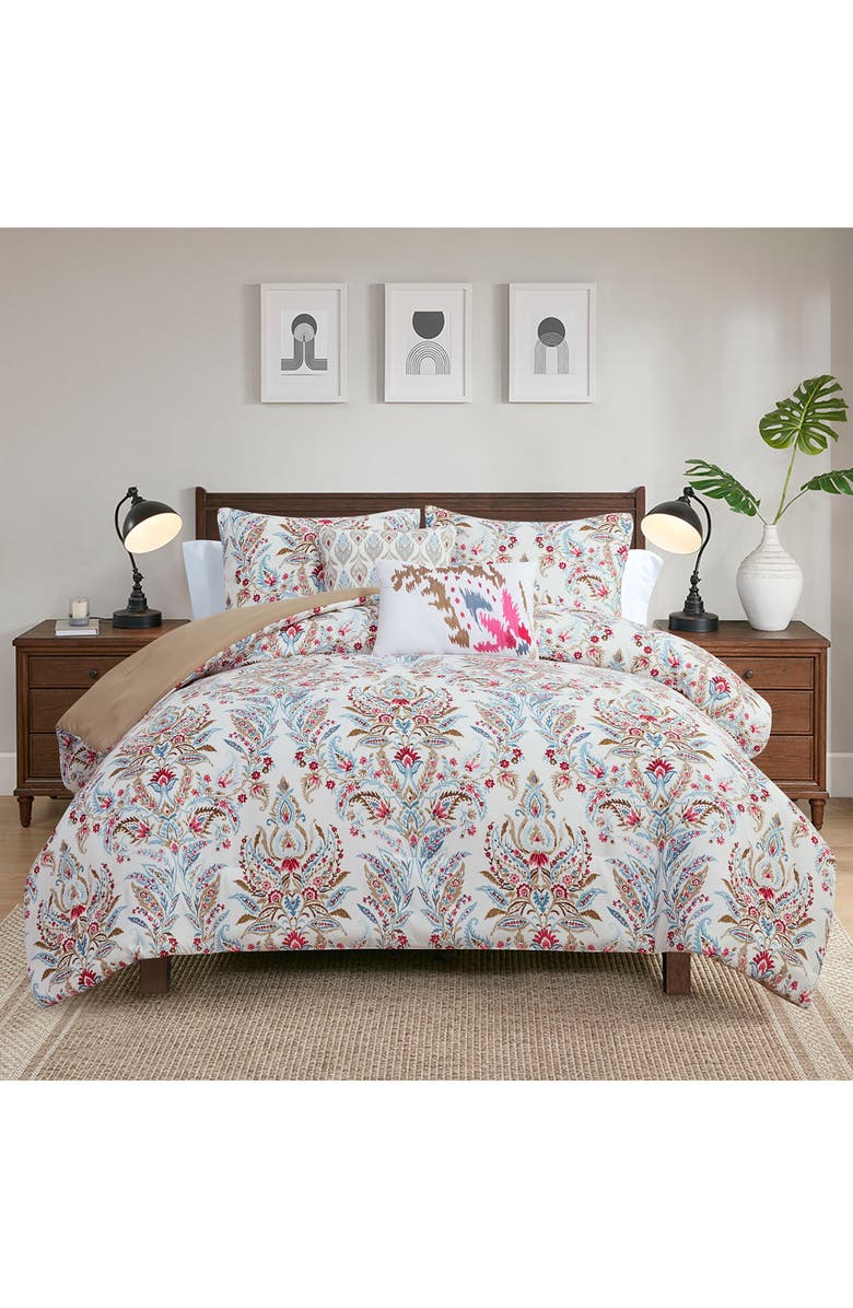 Modern Threads 5-Piece Comforter Set, Alternate, color, Blue/ Red