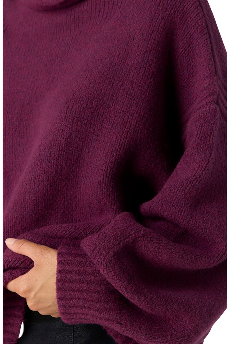 Beaumont Mock Neck Tunic Sweater, Alternate, color, WINTER BLOOM MELANGE