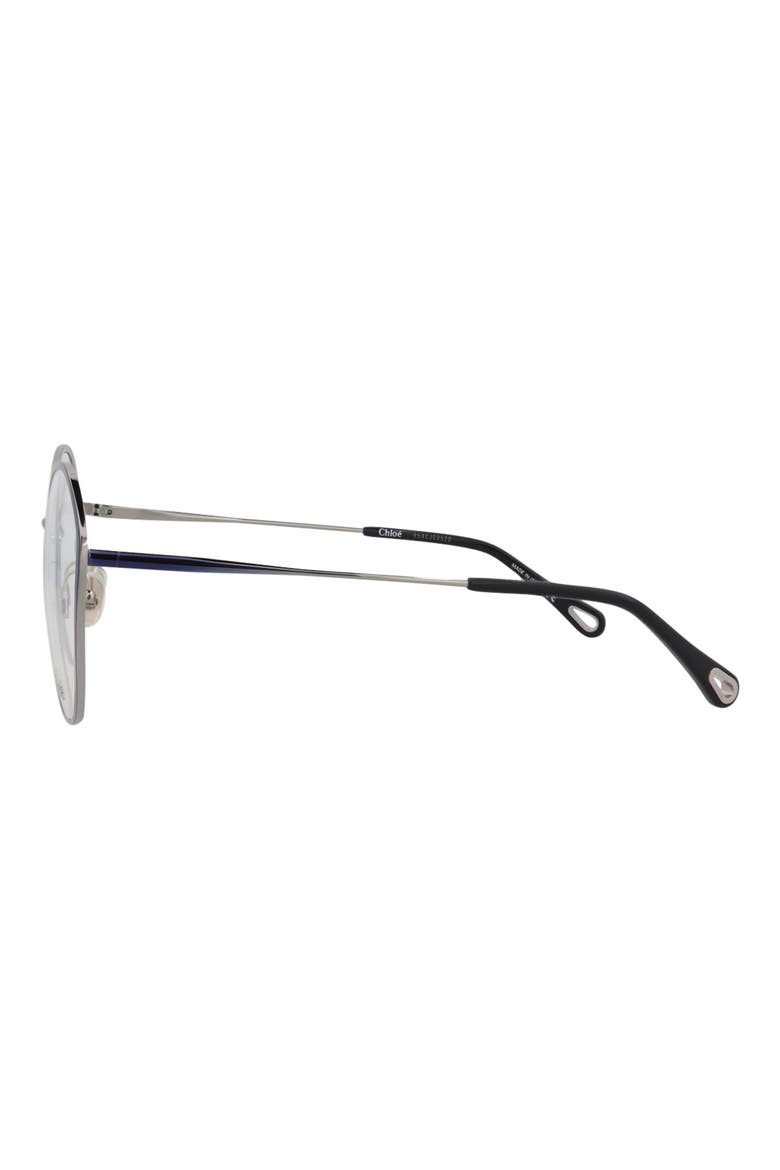 Core 57mm Rectangular Optical Glasses, Alternate, color, BLUE BLUE TRANSPARENT