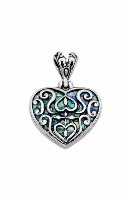 SAMUEL B. Abalone Heart Pendant