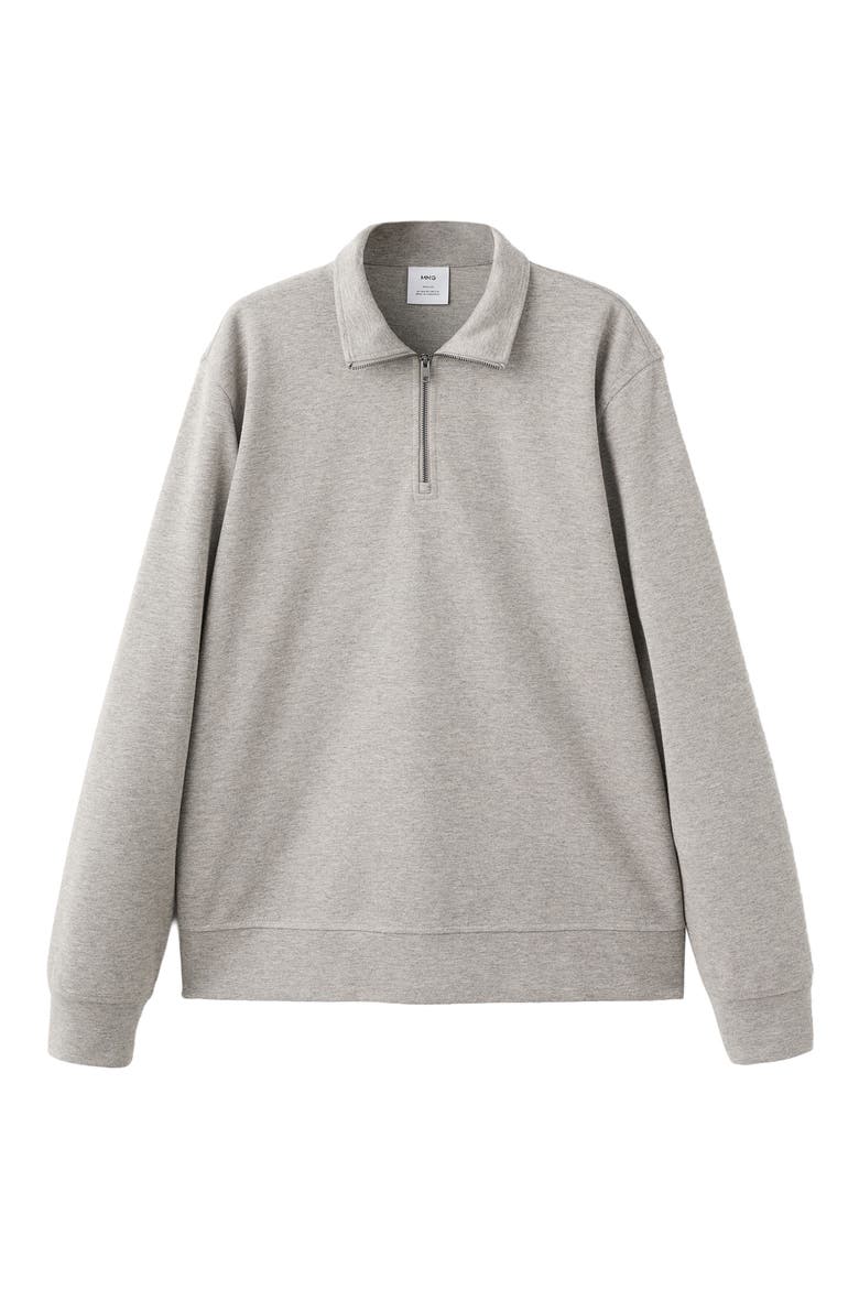 Regular Fit Quarter Zip Pullover, Alternate, color, GREIGE