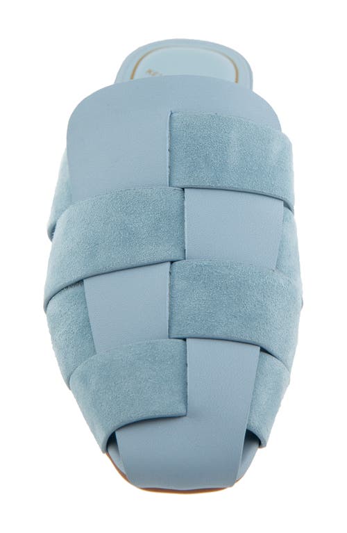 Kenneth Cole Faina Mule In Sky Blue Leather