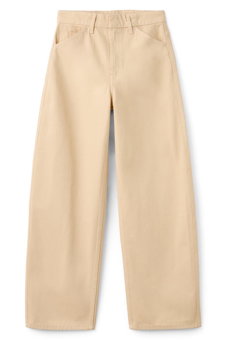 Mid Rise Balloon Jeans, Alternate, color, VANILLA