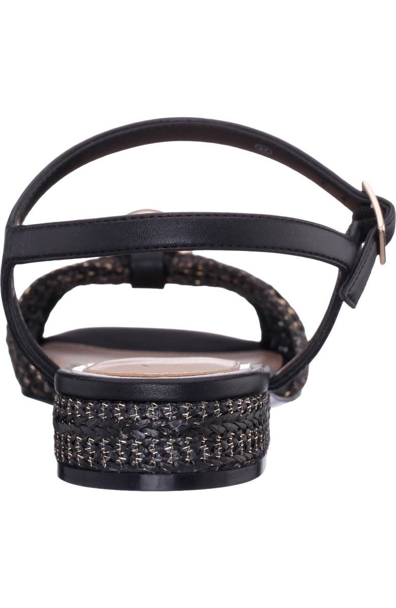 Nina Slater Ankle Strap Sandal, Alternate, color, Black