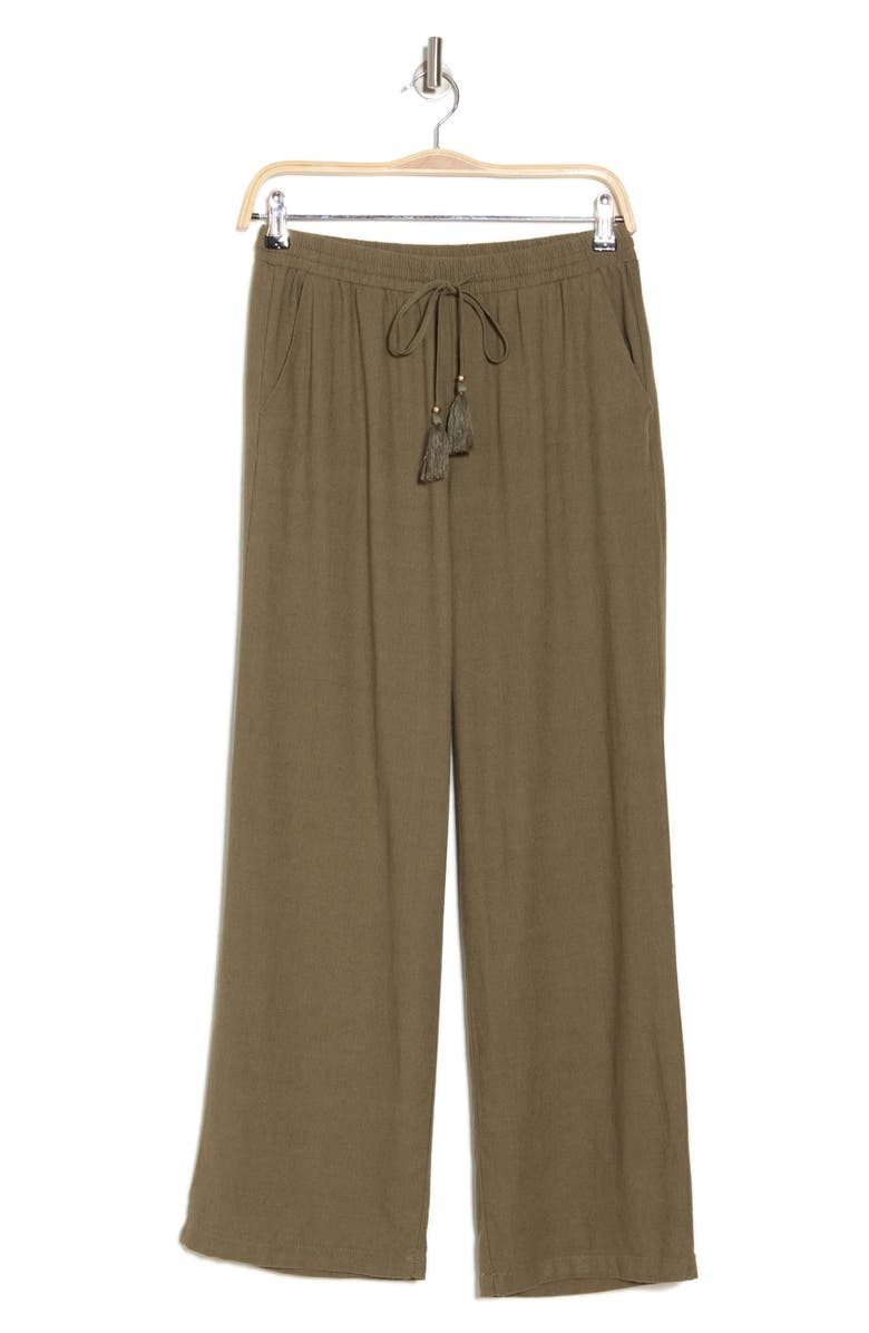 Ellen Tracy Wide-Leg Pants, Alternate, color, Lt Olive
