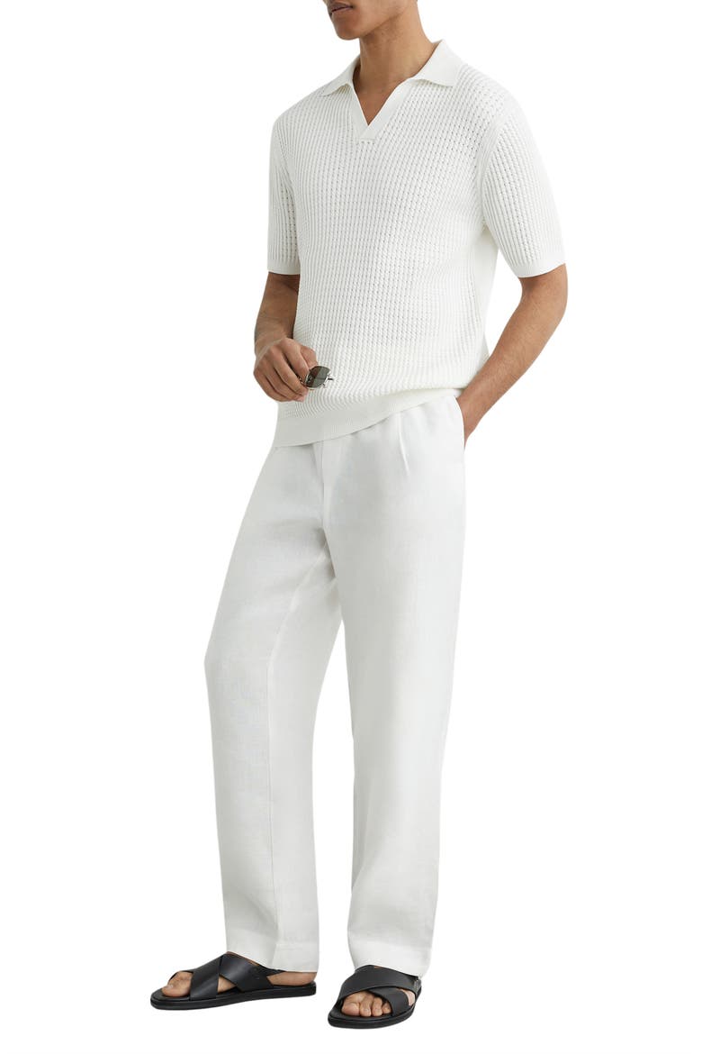 Merit Cotton Blend Polo, Alternate, color, WHITE