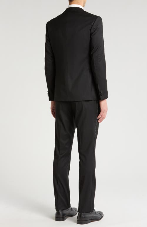 John Varvatos Star Usa Solid Wool Tuxedo In Black