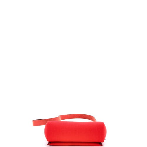 Pre-owned Hermes Hermes Herbag Zip Toile And Leather 20 In Red
