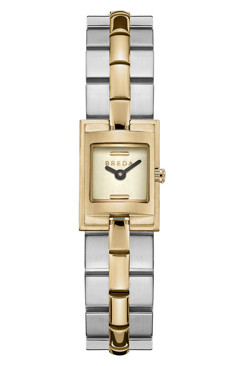 Relic Square Bracelet Watch, 16mm, Main, color, TWO TONE