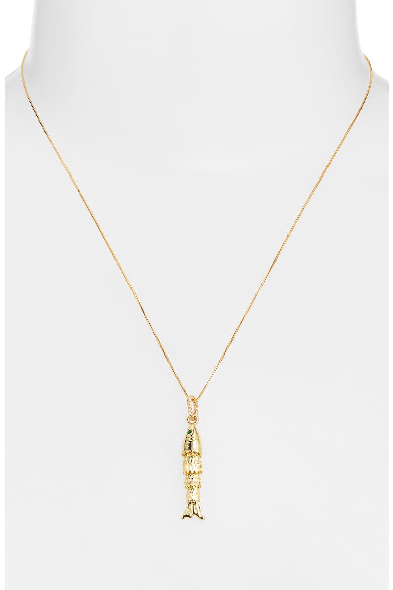 Piscean Relic Necklace, Alternate, color, GOLD