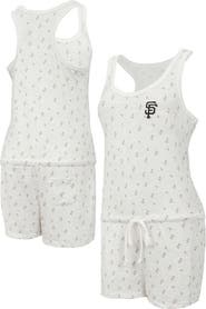 CONCEPTS SPORT Women's Concepts Sport Cream San Francisco Giants Gardner Hacci Knit Romper