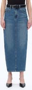 Bayeas Side Slit Denim Maxi Skirt