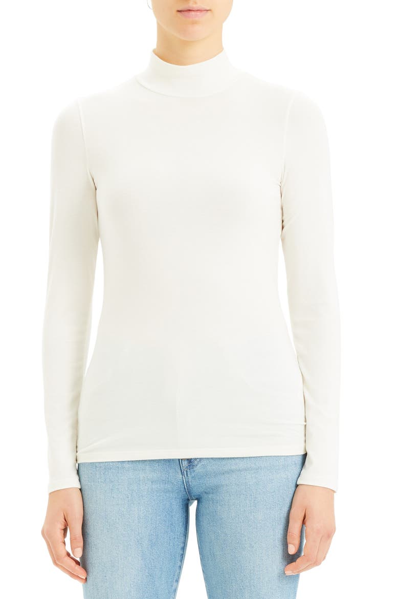 Turtleneck Top, Alternate, color, IVORY