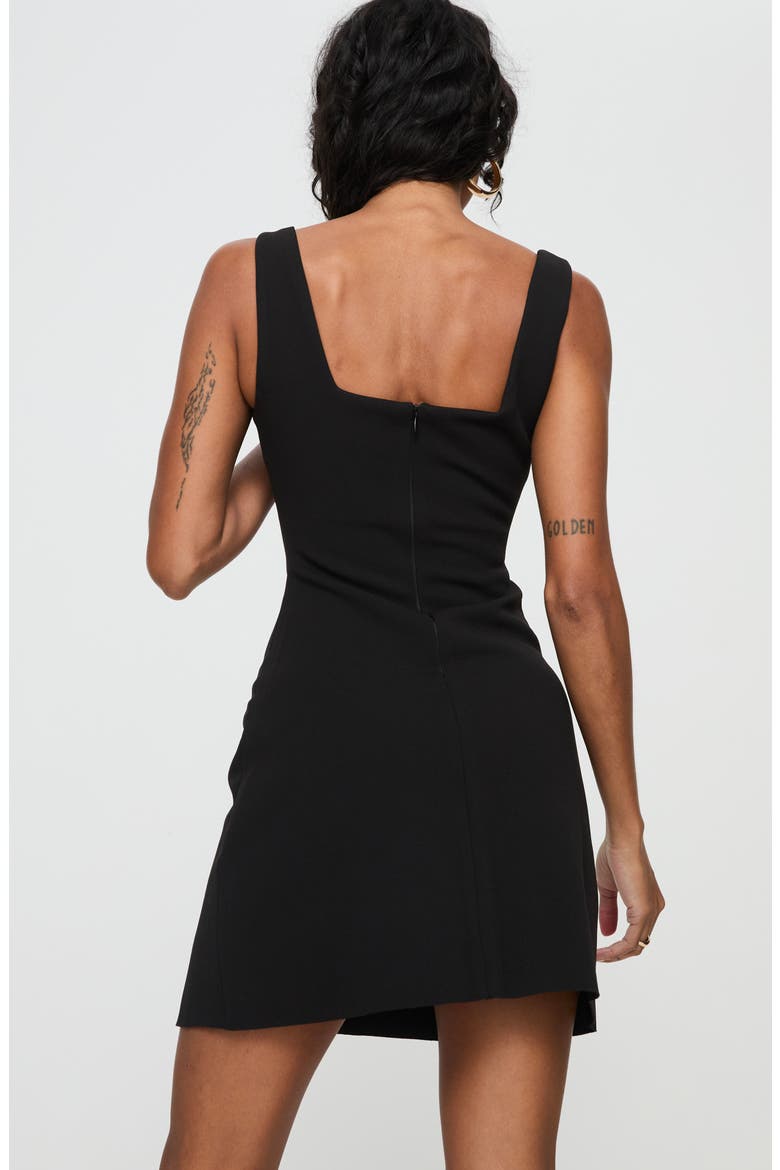 Bombshell Square Neck Minidress, Alternate, color, BLACK