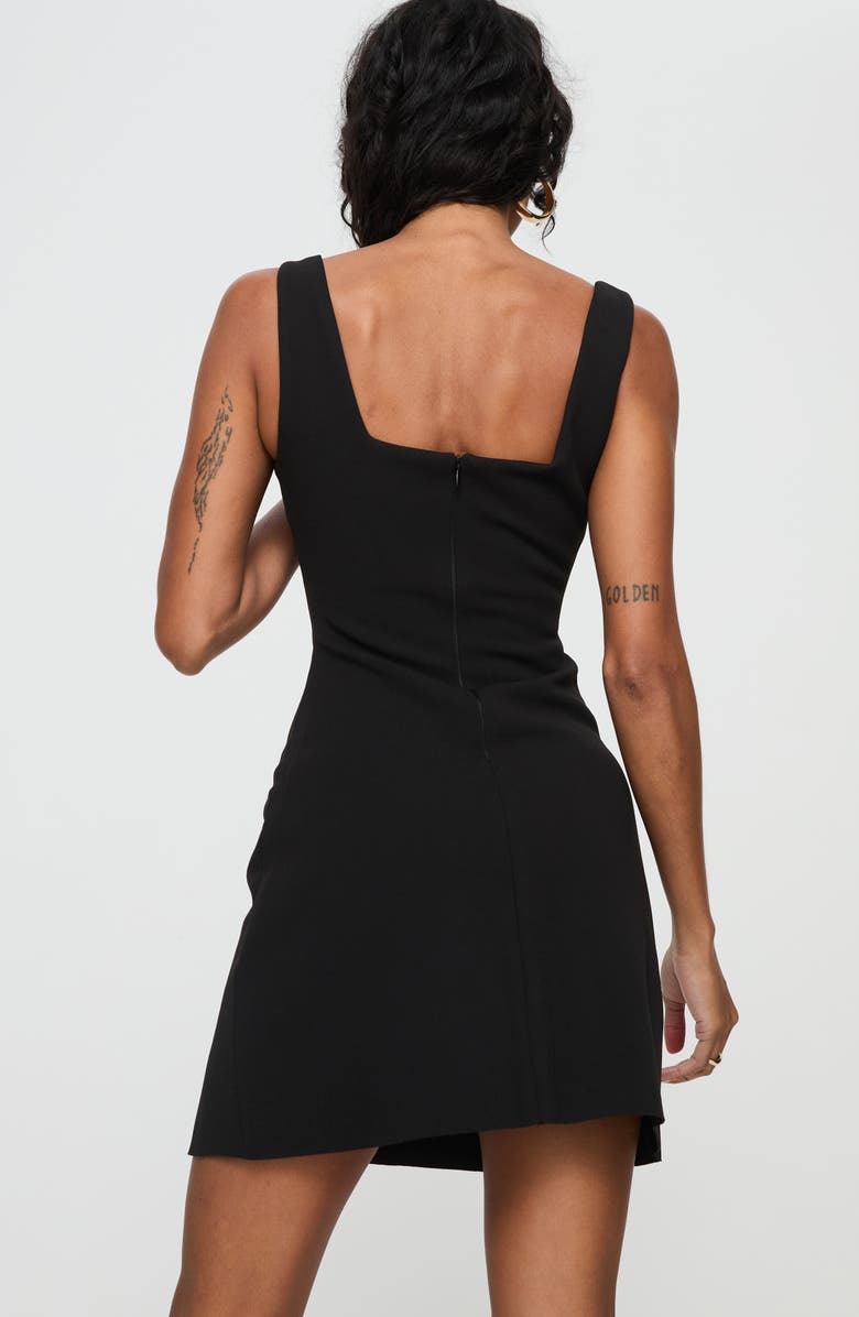 Princess Polly Bombshell Square Neck Minidress, Alternate, color, Black