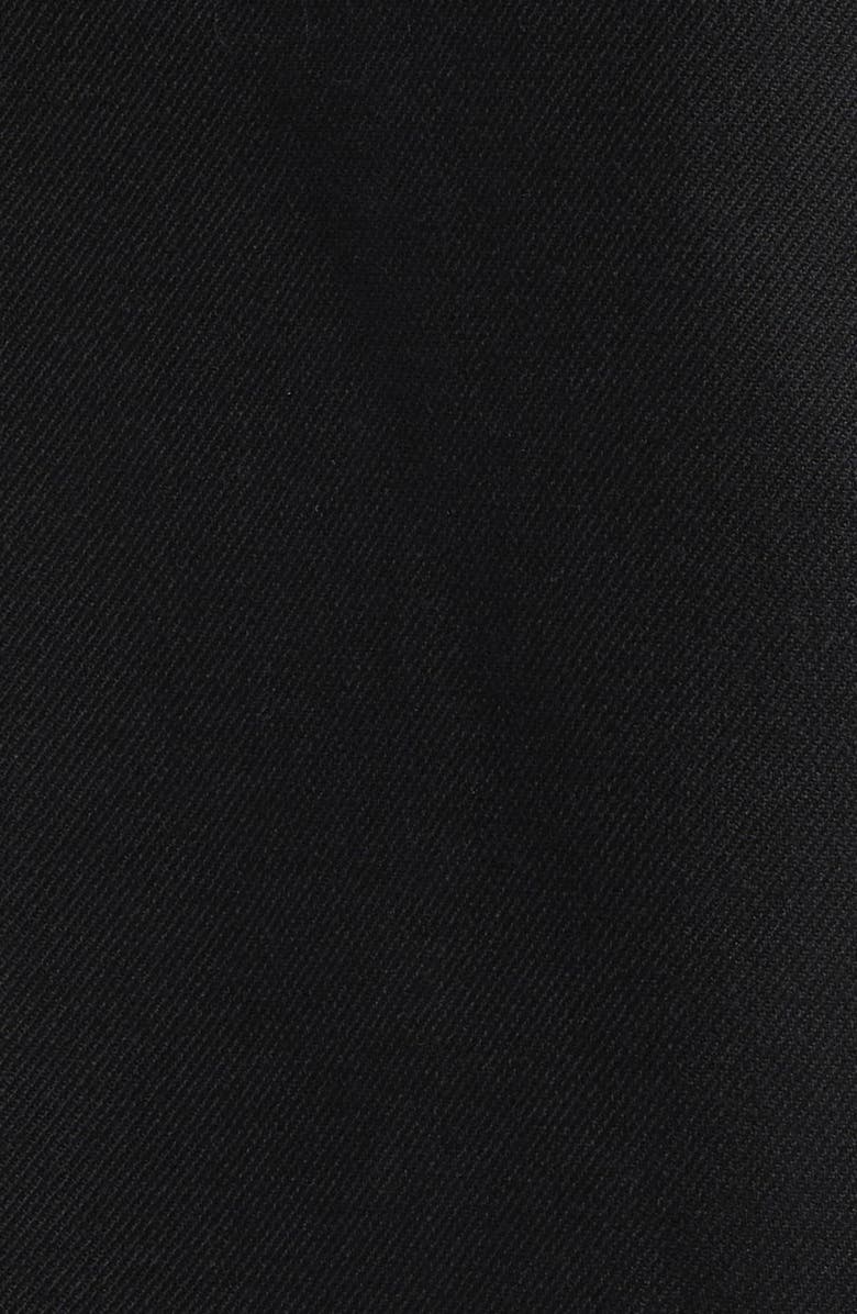 Acne Studios Single Breasted Wool Gabardine Topcoat, Alternate, color, Black