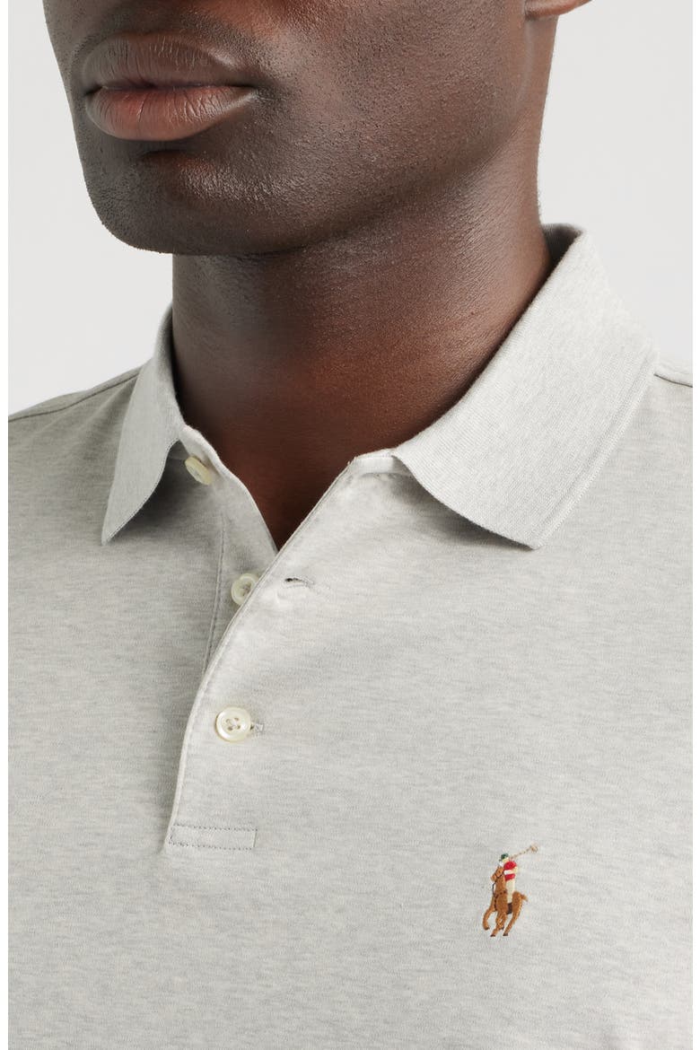 Classic Fit Cotton Polo, Alternate, color, SPRING HEATHER