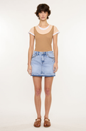 KanCan Mildred Mid Rise Western Skirt