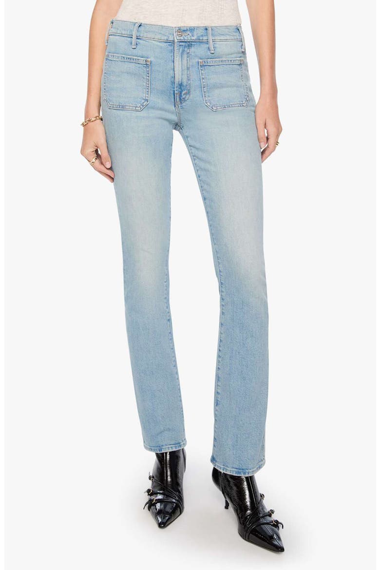 The Patch Pocket Insider Bootcut Jeans, Main, color, GO LONG