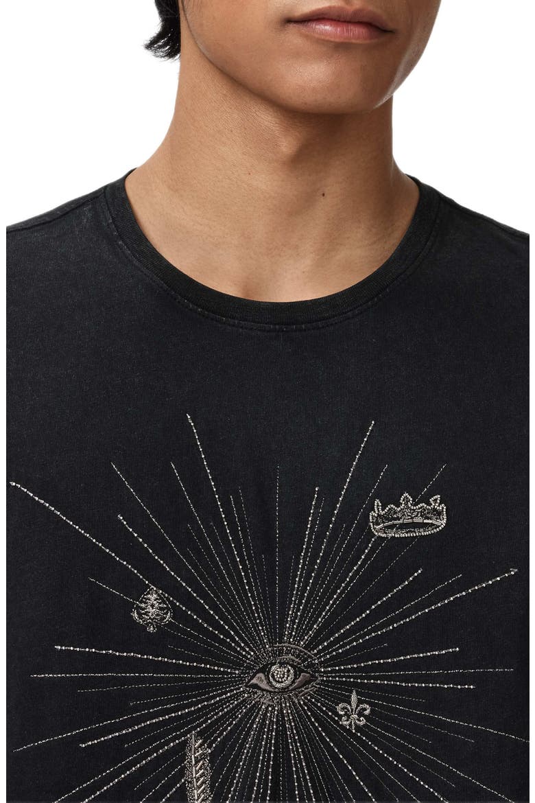 Eye & Element Embroidered Graphic T-Shirt, Alternate, color, BLACK