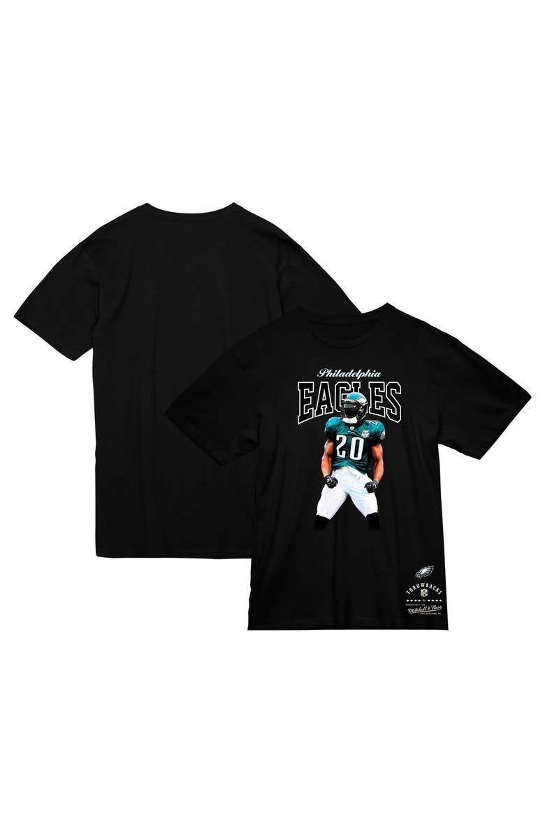 Mitchell & Ness Men's Mitchell & Ness Brian Dawkins Black Philadelphia Eagles Sideline Retired Player T-Shirt, Alternate, color, Black