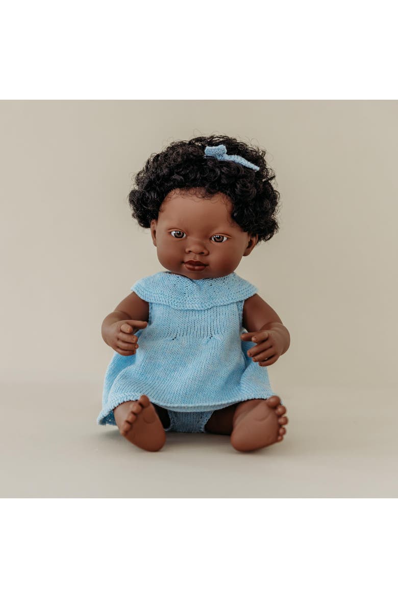 Baby Girl Doll with Dark Skin 15 inch, Alternate, color, Dark Skin
