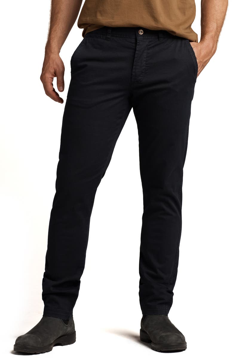 Rowan Raleigh Stretch Cotton Chino Pants, Main, color, Washed Black