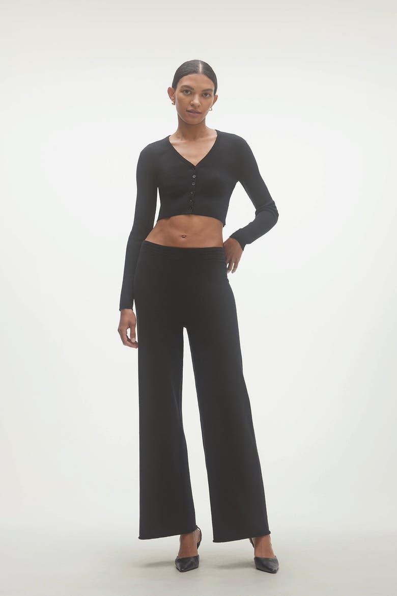 Josie Wide Leg Pants, Main, color, Black