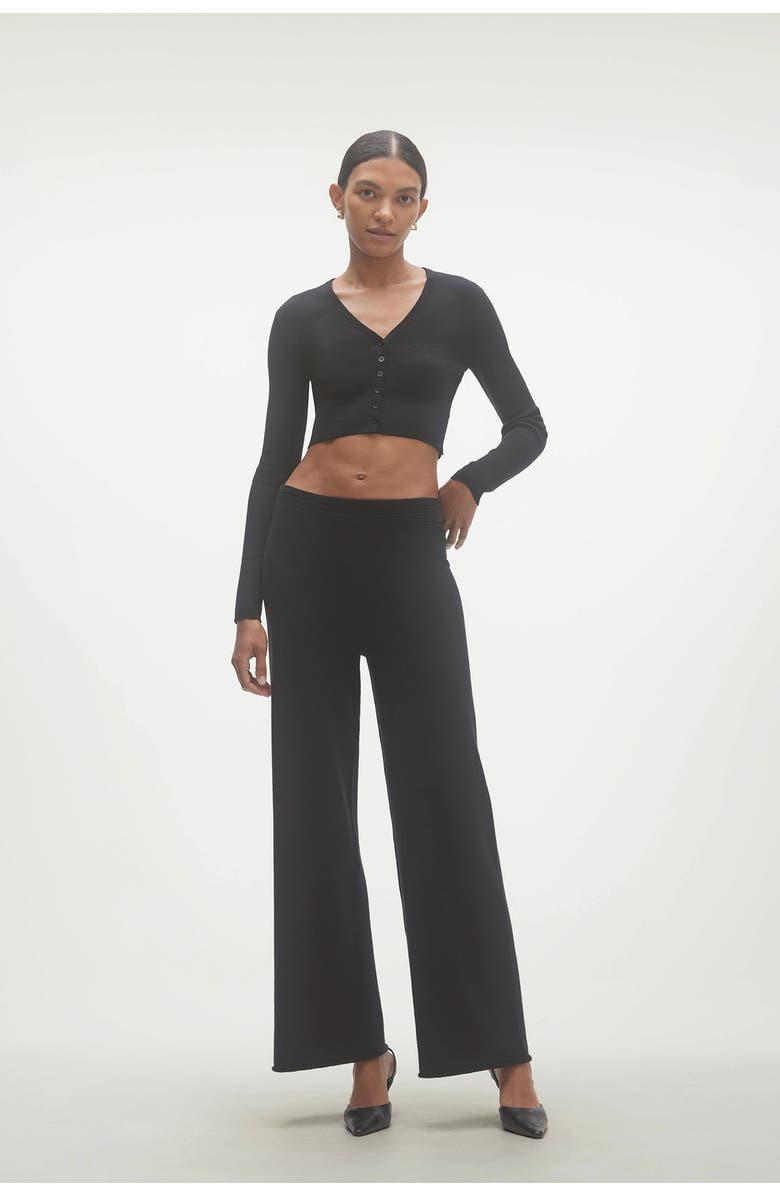 NAKED CASHMERE Josie Wide Leg Pants, Main, color, Black