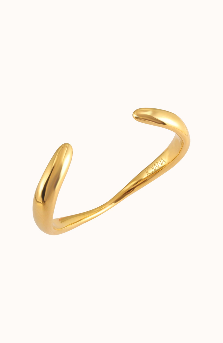 Joiana Jewelry Curved Cuff Bracelet, Main, color, Gold