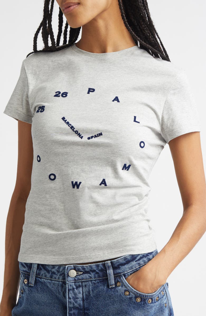 Paloma Wool O'Clock Organic Cotton Graphic T-Shirt, Alternate, color, Grey