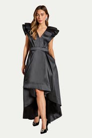 Coast Frill Sleeve V-Neck Midi Dress