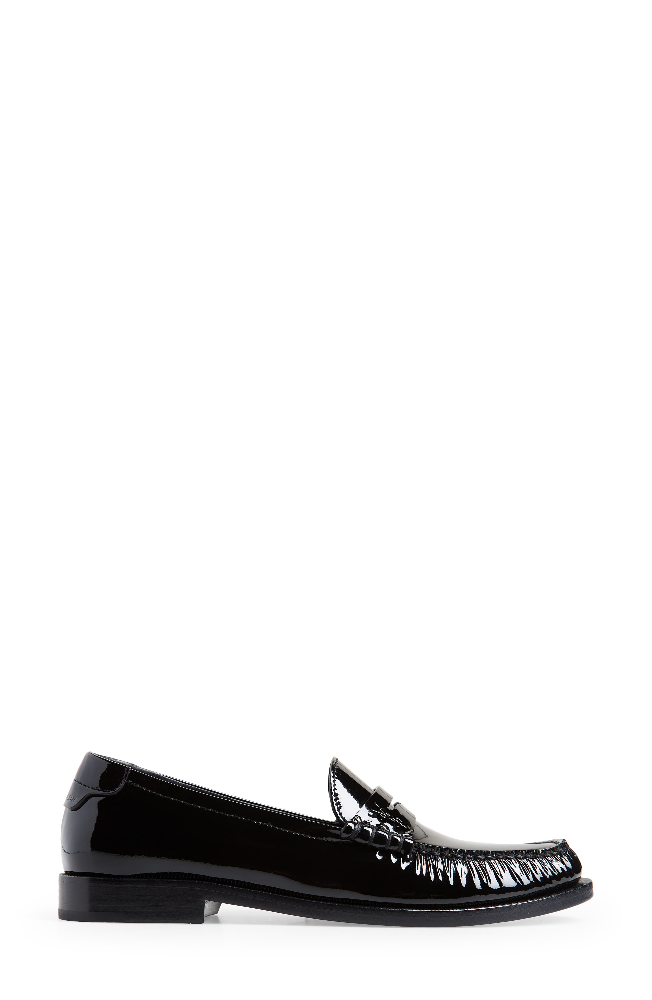 Saint Laurent Le Loafer Monogram Penny Loafer, Alternate, color, 