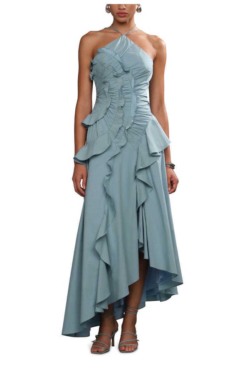 AMUR Ottavia ruffle dress, Main, color,
