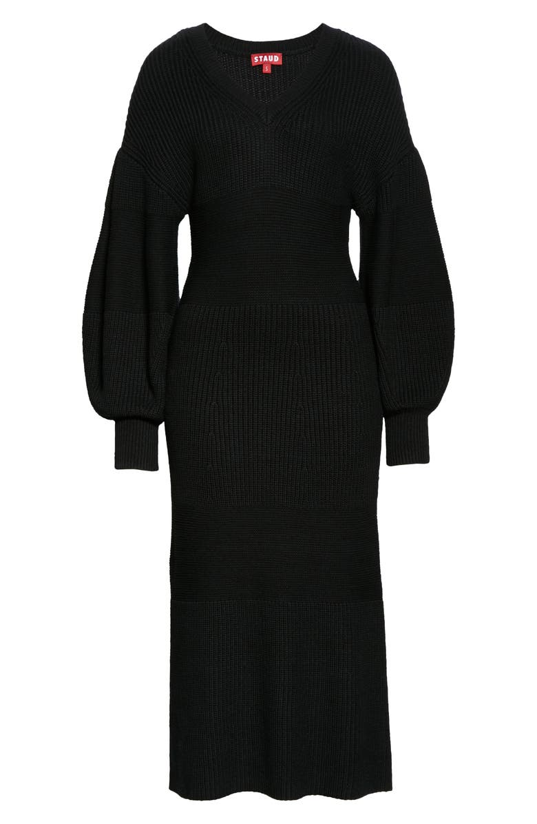 STAUD Carnation Midi Sweater Dress, Alternate, color,