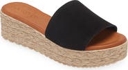 Cordani Bizzy Espadrille Platform Wedge Slide Sandal