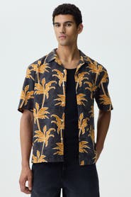 H&M Relaxed Fit Cotton Resort Shirt