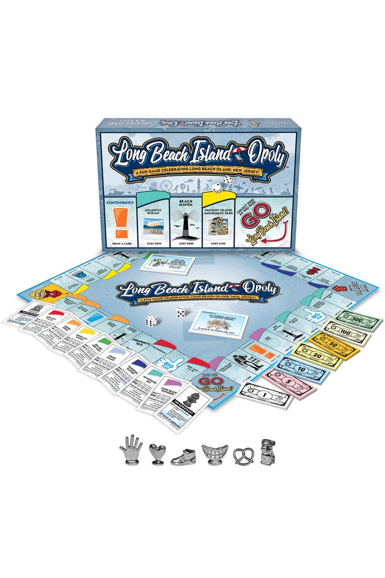 Long Beach Island Opoly Board Game, Alternate, color, Multicolored