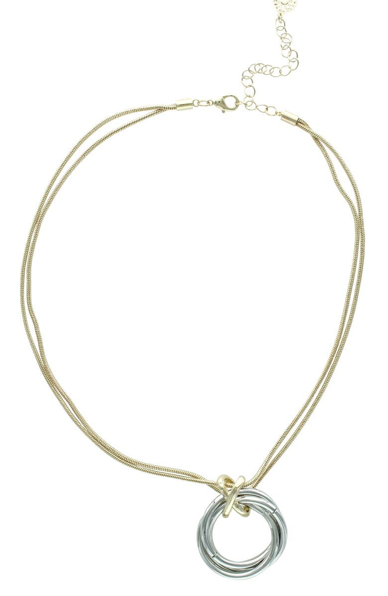 OLIVIA WELLES 'X' Marks the Spot Pendant Necklace, Alternate, color, 