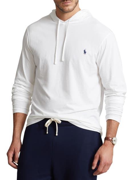 Big & Tall Jersey Hooded Long-Sleeve T-Shirt